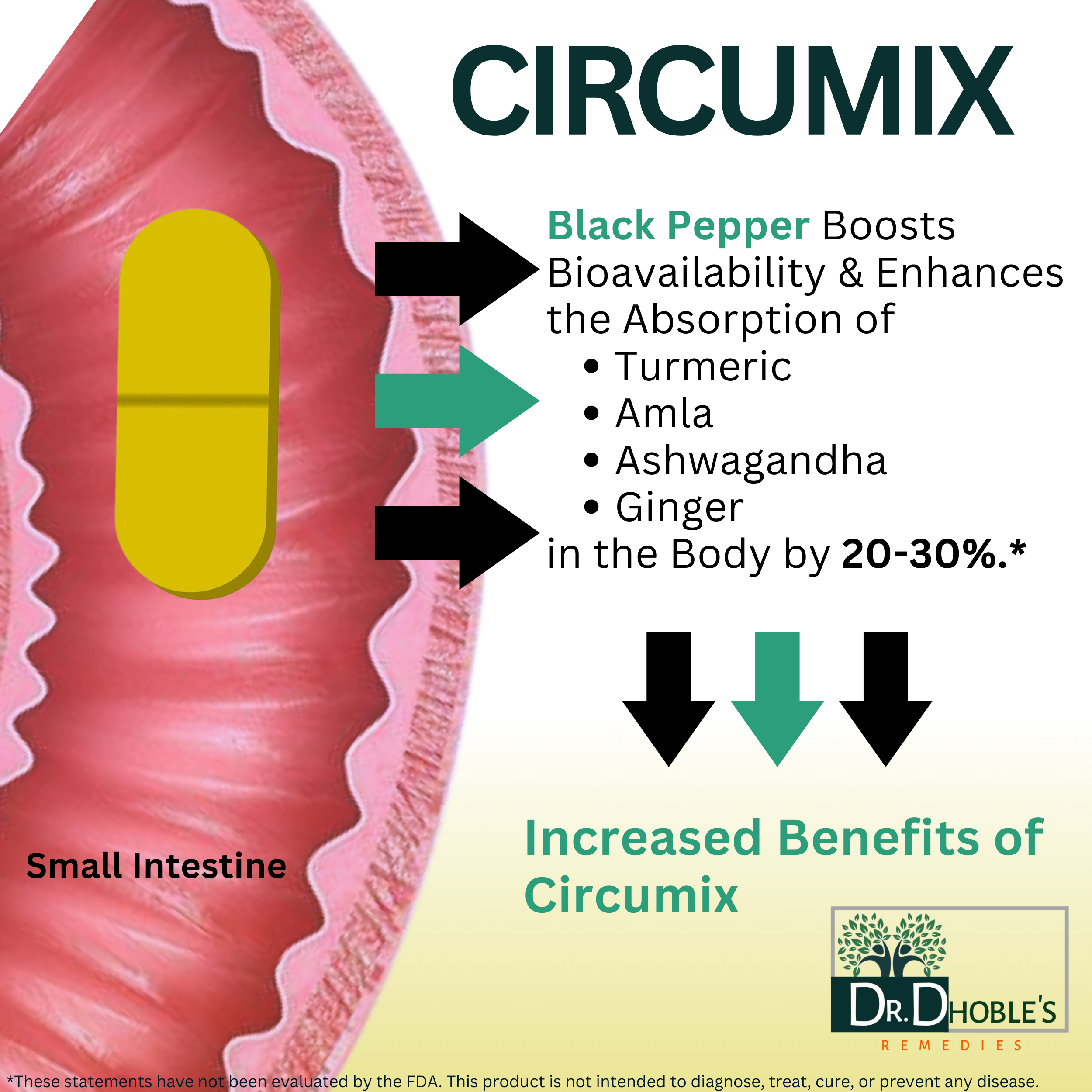Dr. Dhoble's Remedies Neem Circumix, MD Made Joint Support Supplement for Men & Women- Turmeric, Ashwagandha, Amla, Ginger, Black Pepper, Supplements Health, USDA Organic, 90 Extra Strength Vegan Tablets