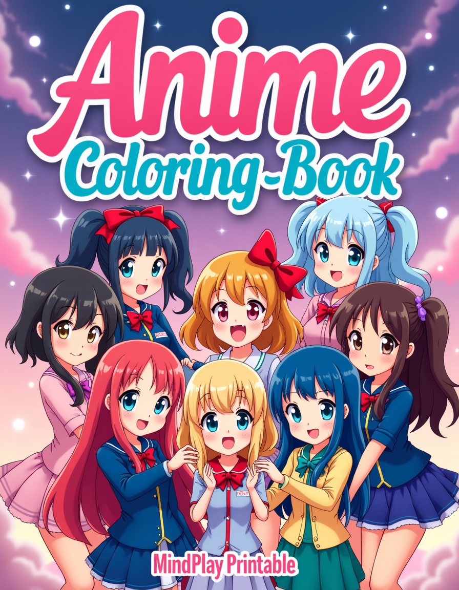 Anime Coloring Book