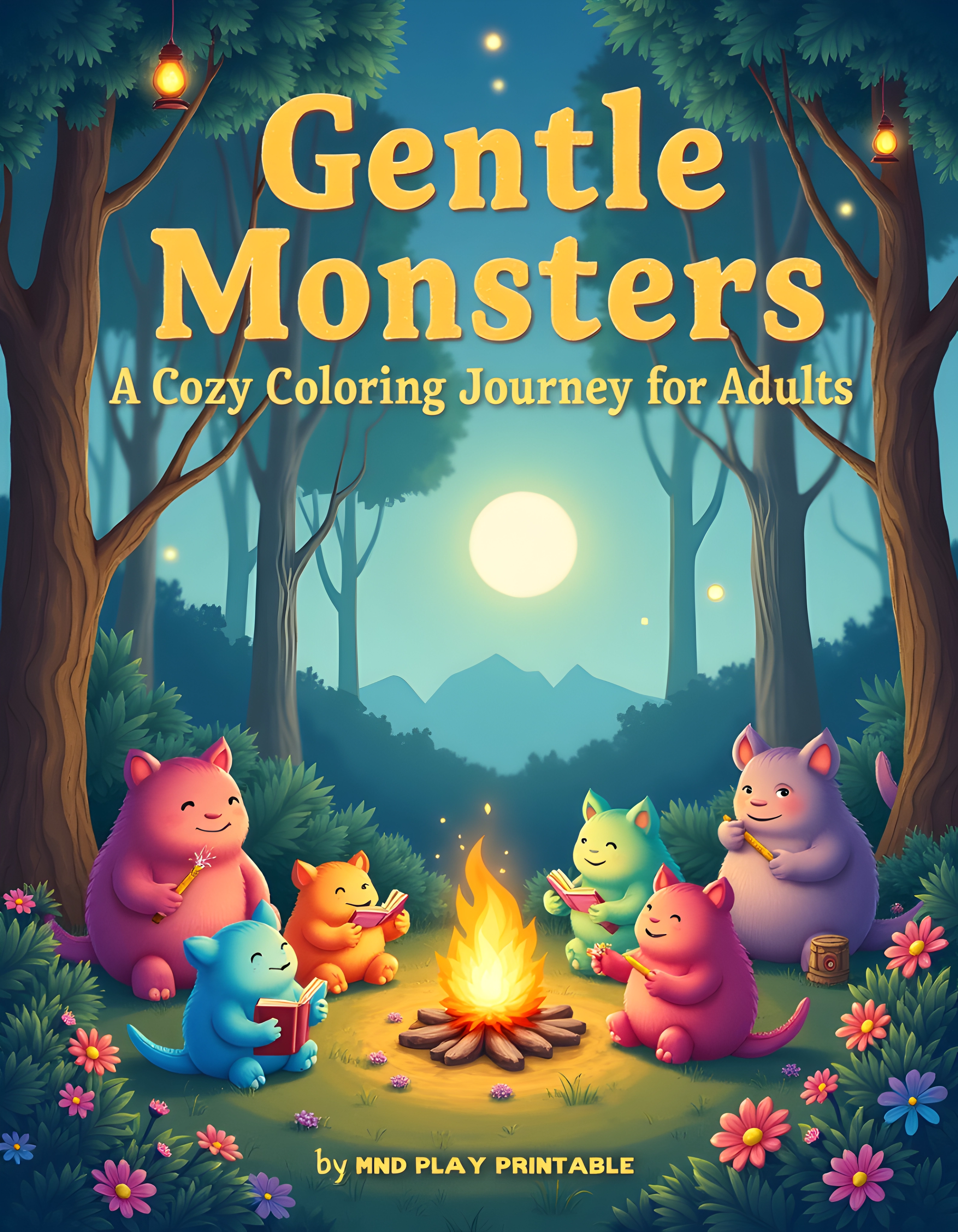 Gentle Monsters Coloring Book
