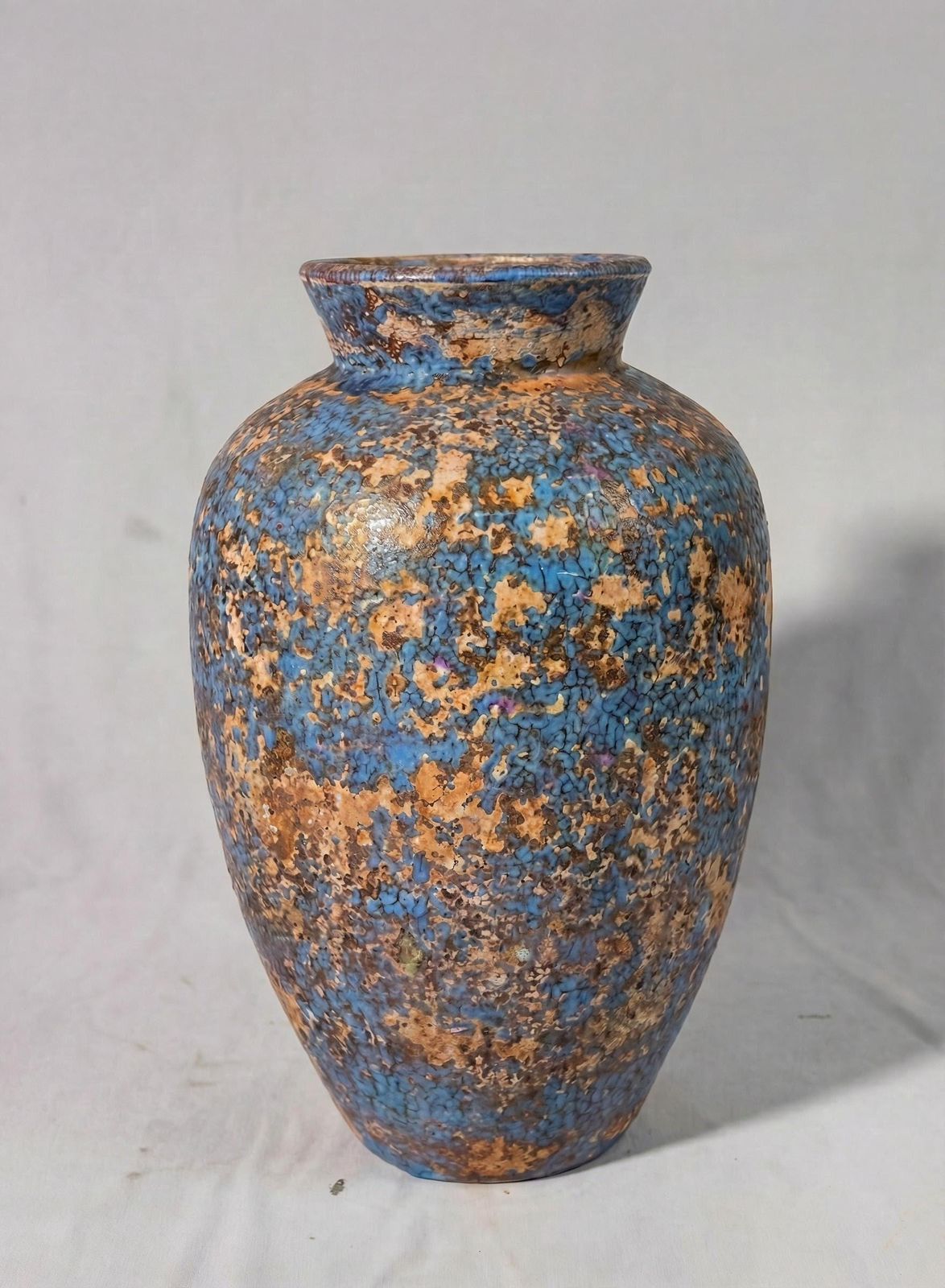 Blue Speckle Ceramic Vase