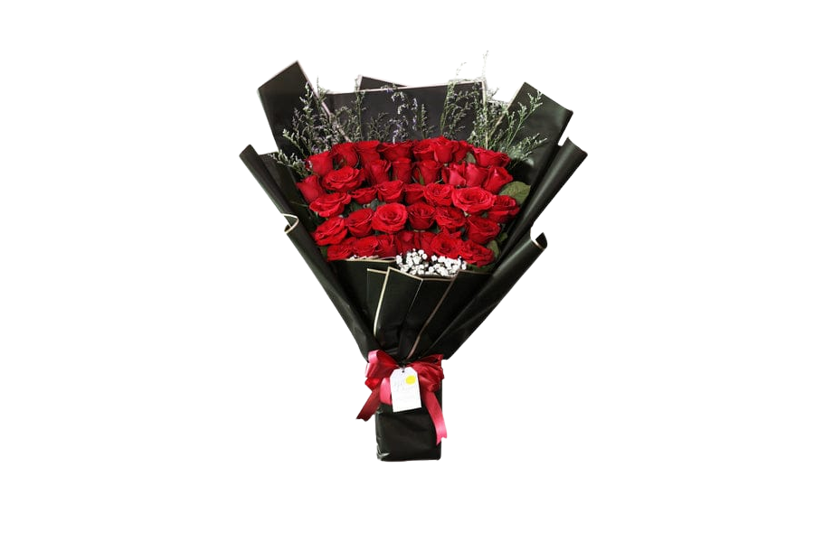 Bouquet Bunga Mawar Merah Eksklusif