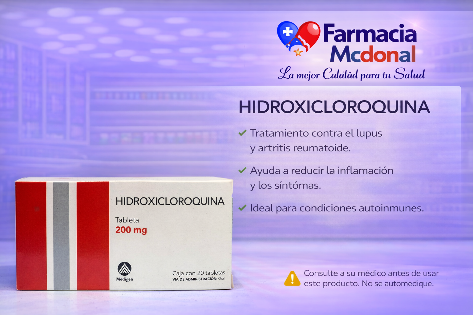 Hidroxicloroquina 200 mg