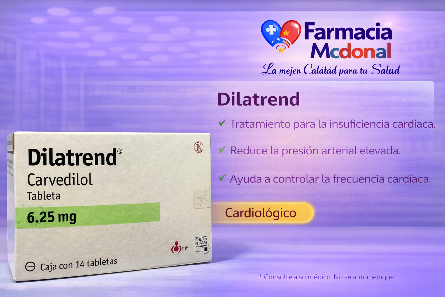 Dilatrend Carvedilol 6.25 mg