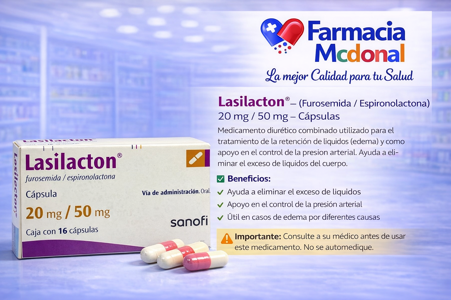 Lasilacton 20mg/50mg