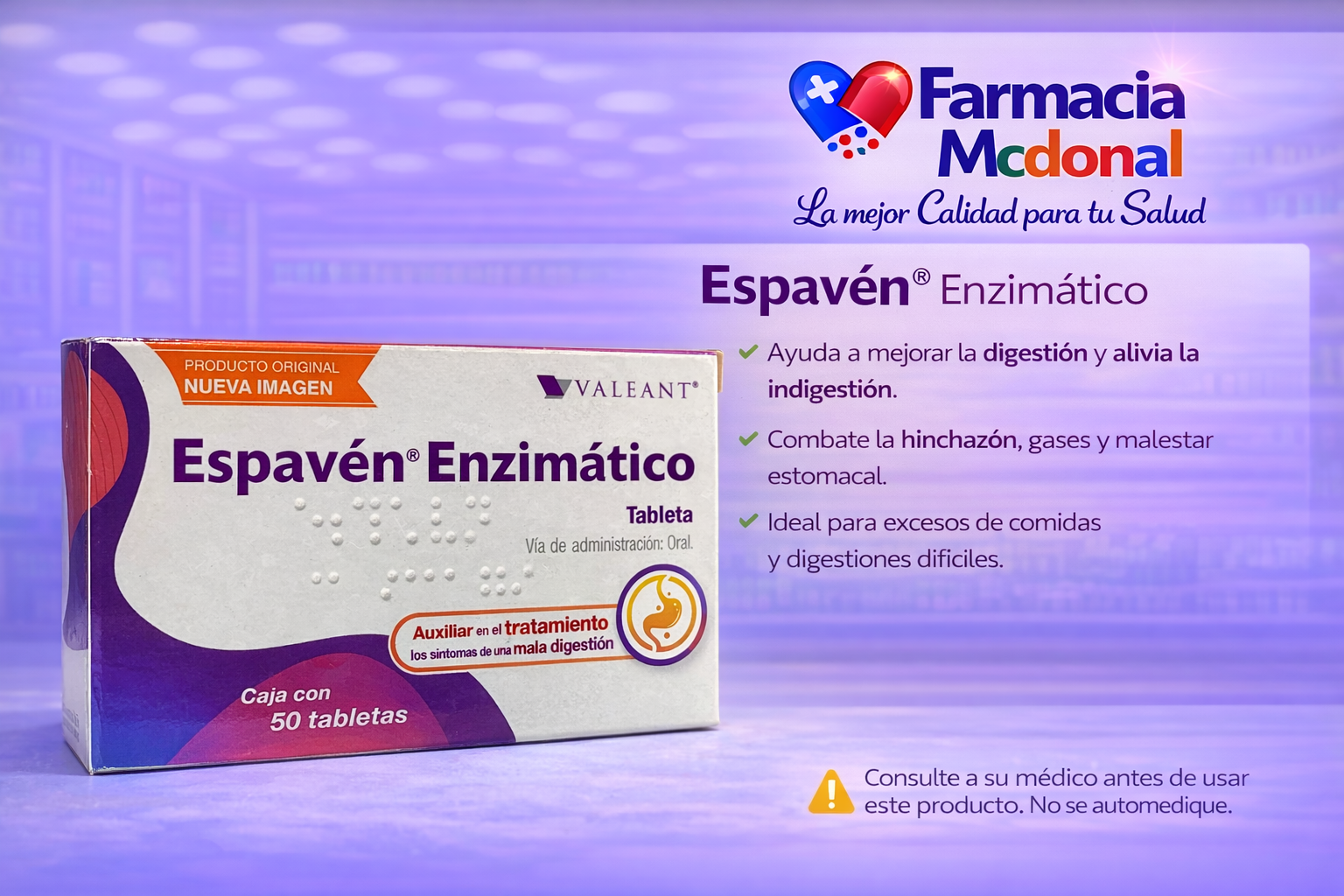 Espavén Enzimático Tabletas