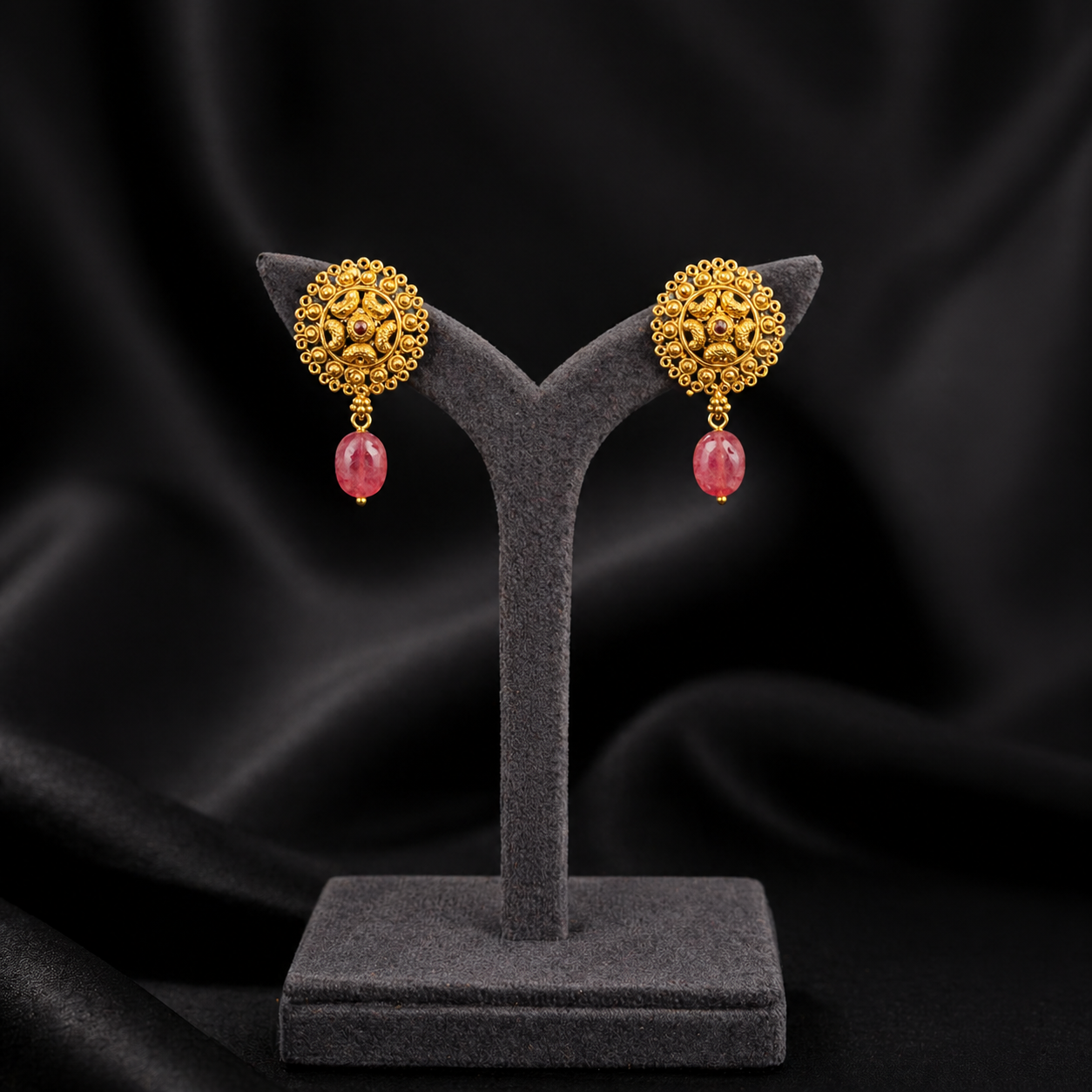 Traditional Gold-Plated Earrings