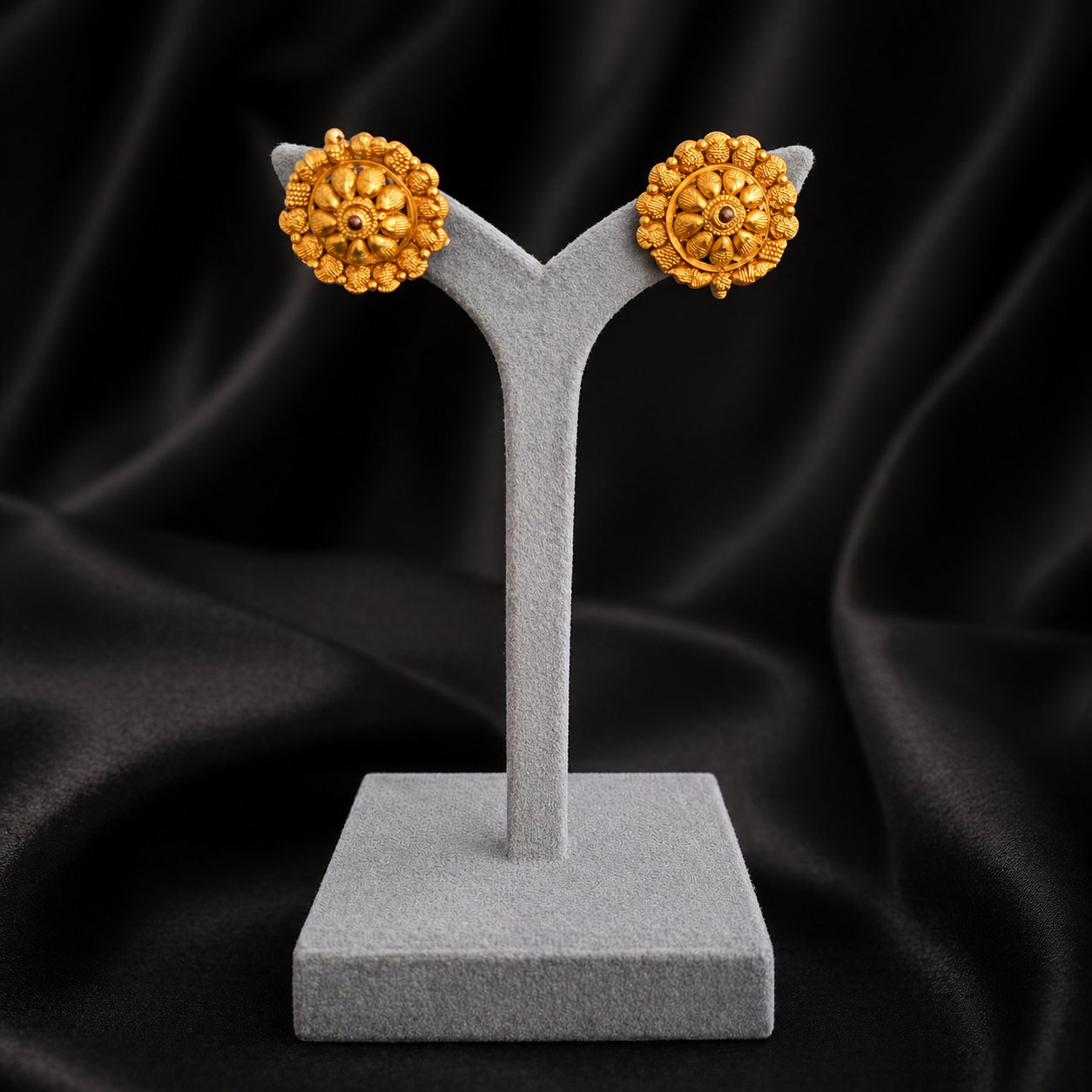 Traditional Gold Stud Earrings