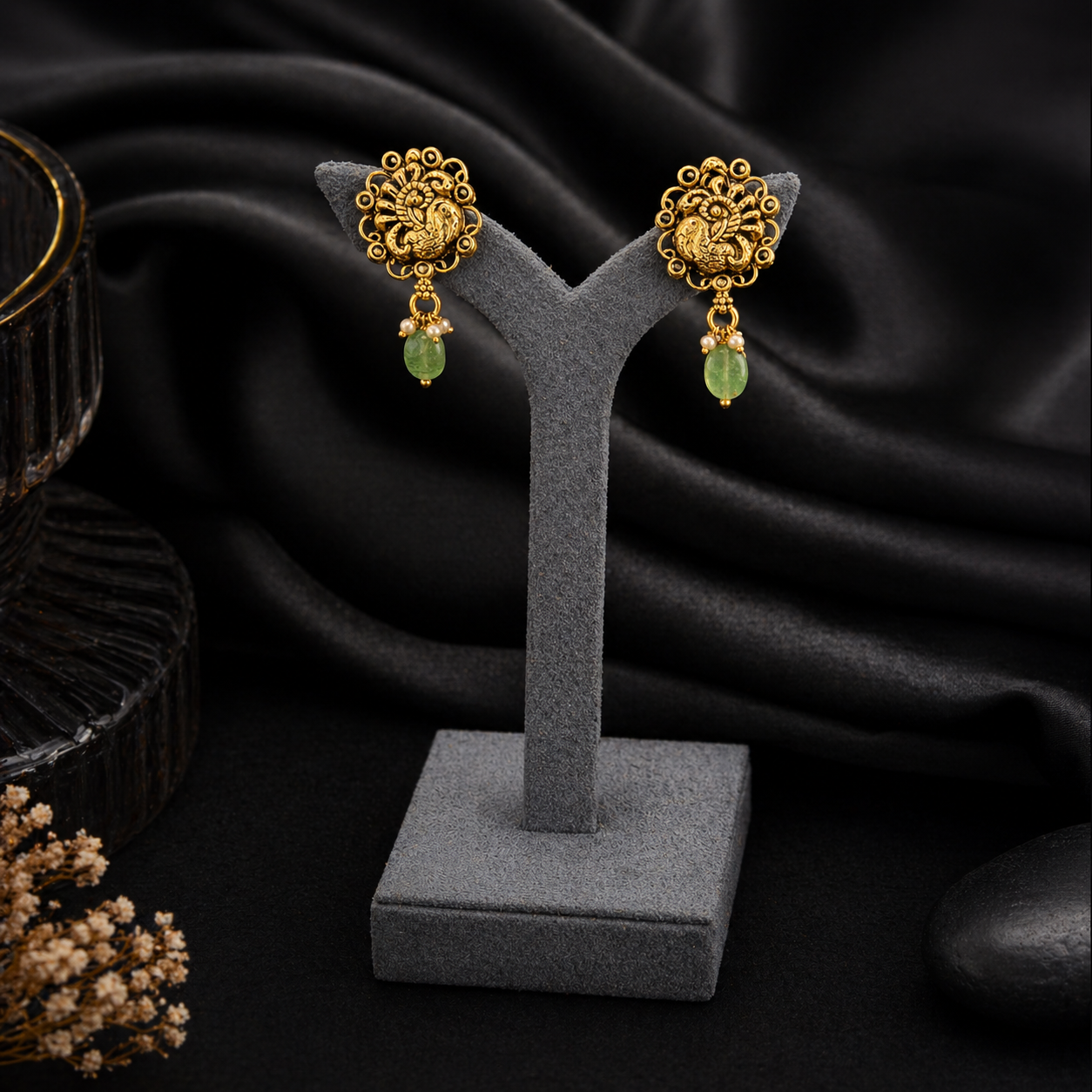 Antique Gold-Plated Earrings