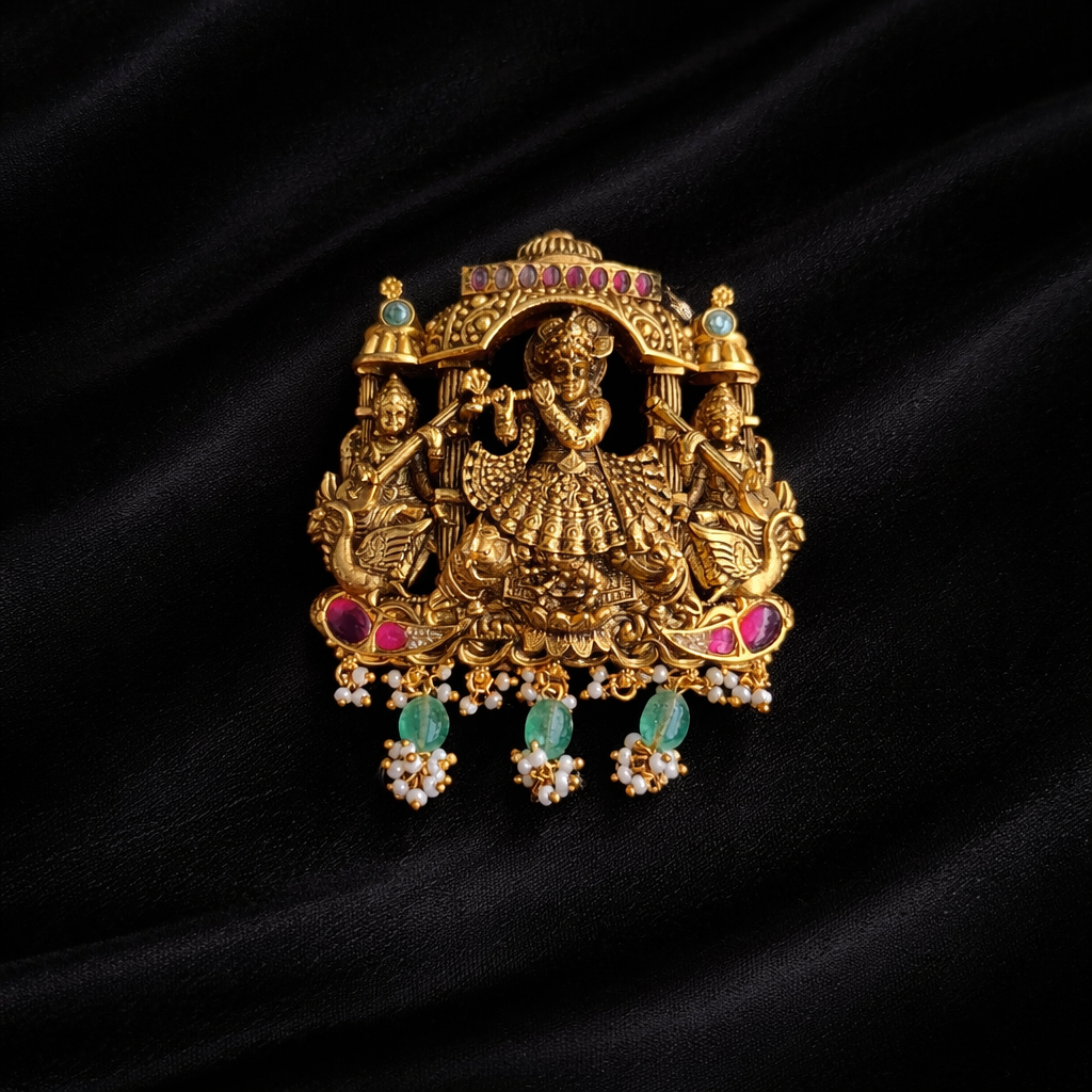 Antique Temple Jewellery Brooch