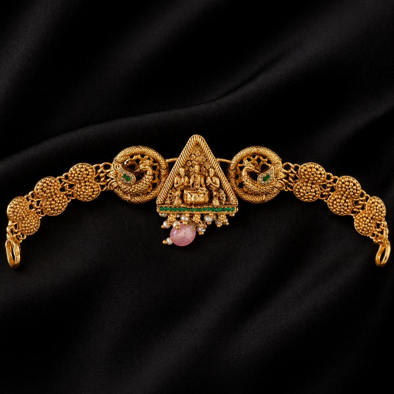 Temple Design Gold Bracelet