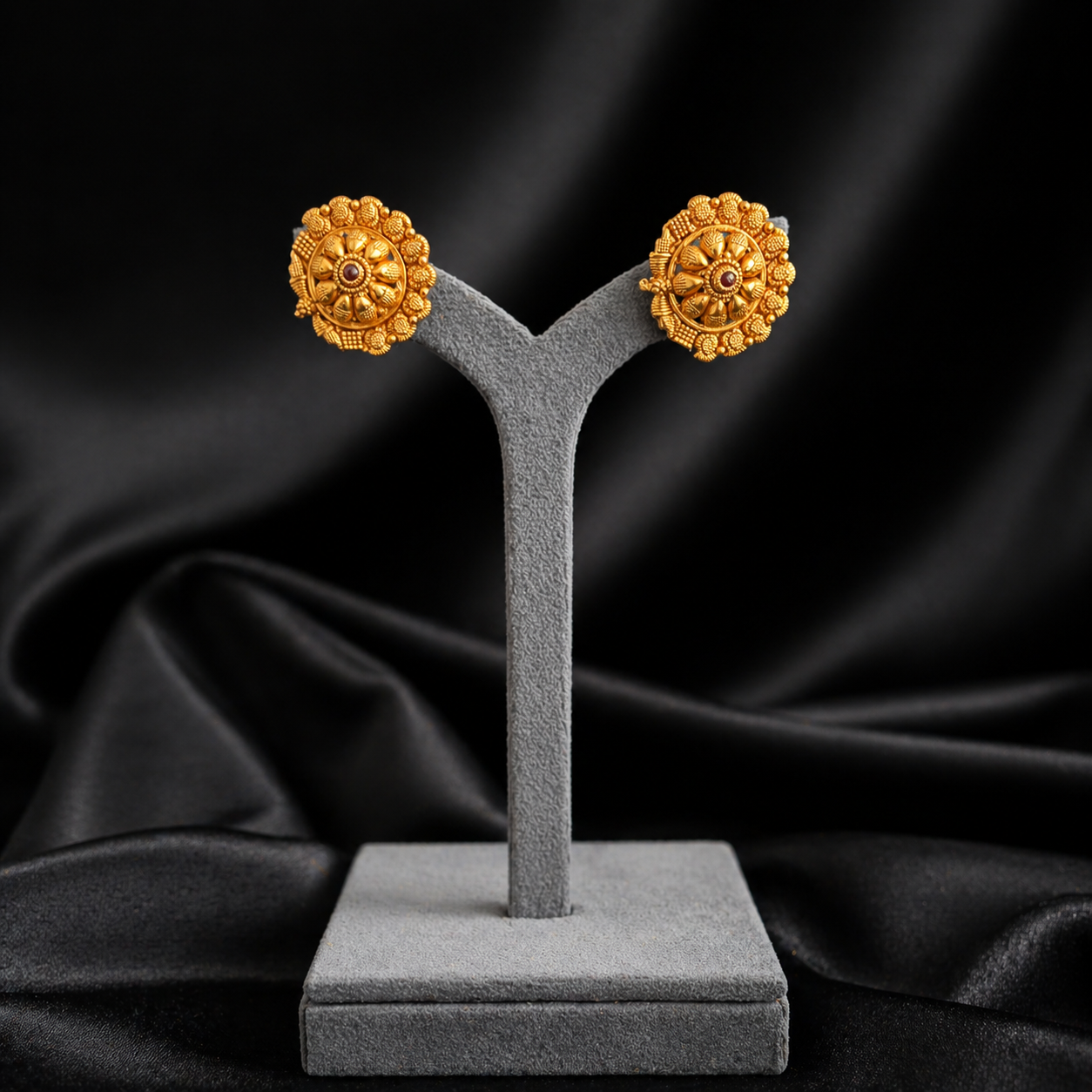 Traditional Gold Stud Earrings
