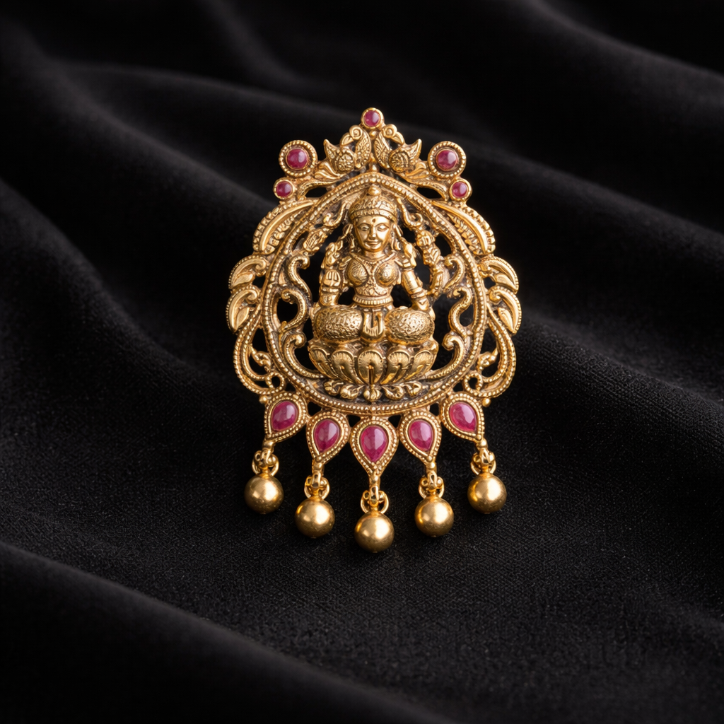 Temple Jewellery Brooch