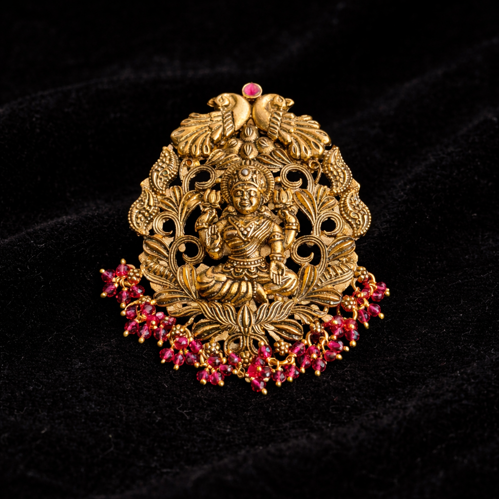 Antique Temple Jewelry Brooch