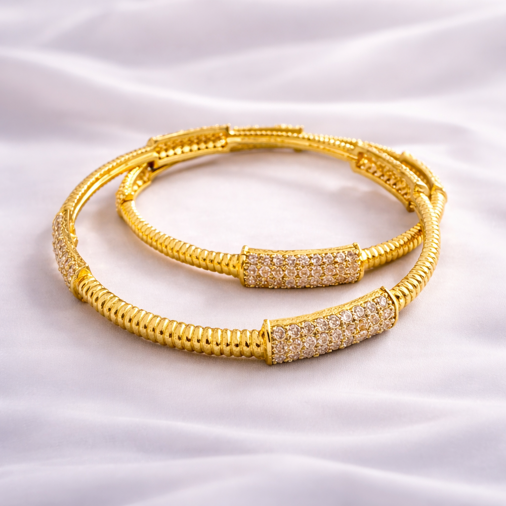 Elegant Gold Plated Bangles