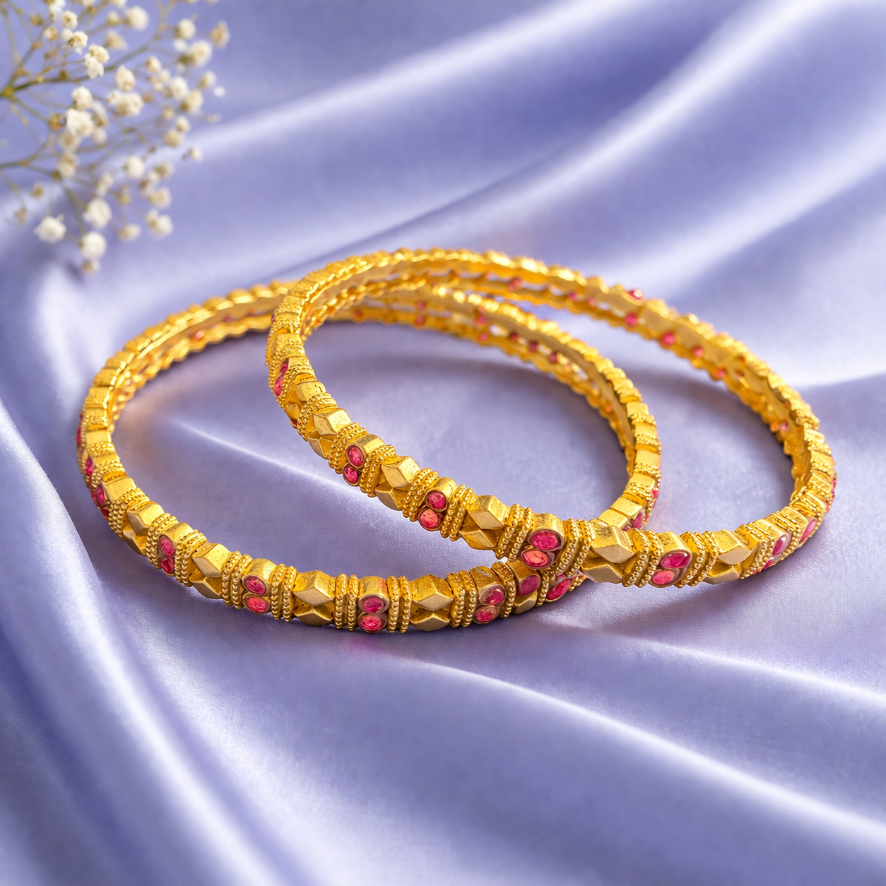 Gold Plated Designer Bangles