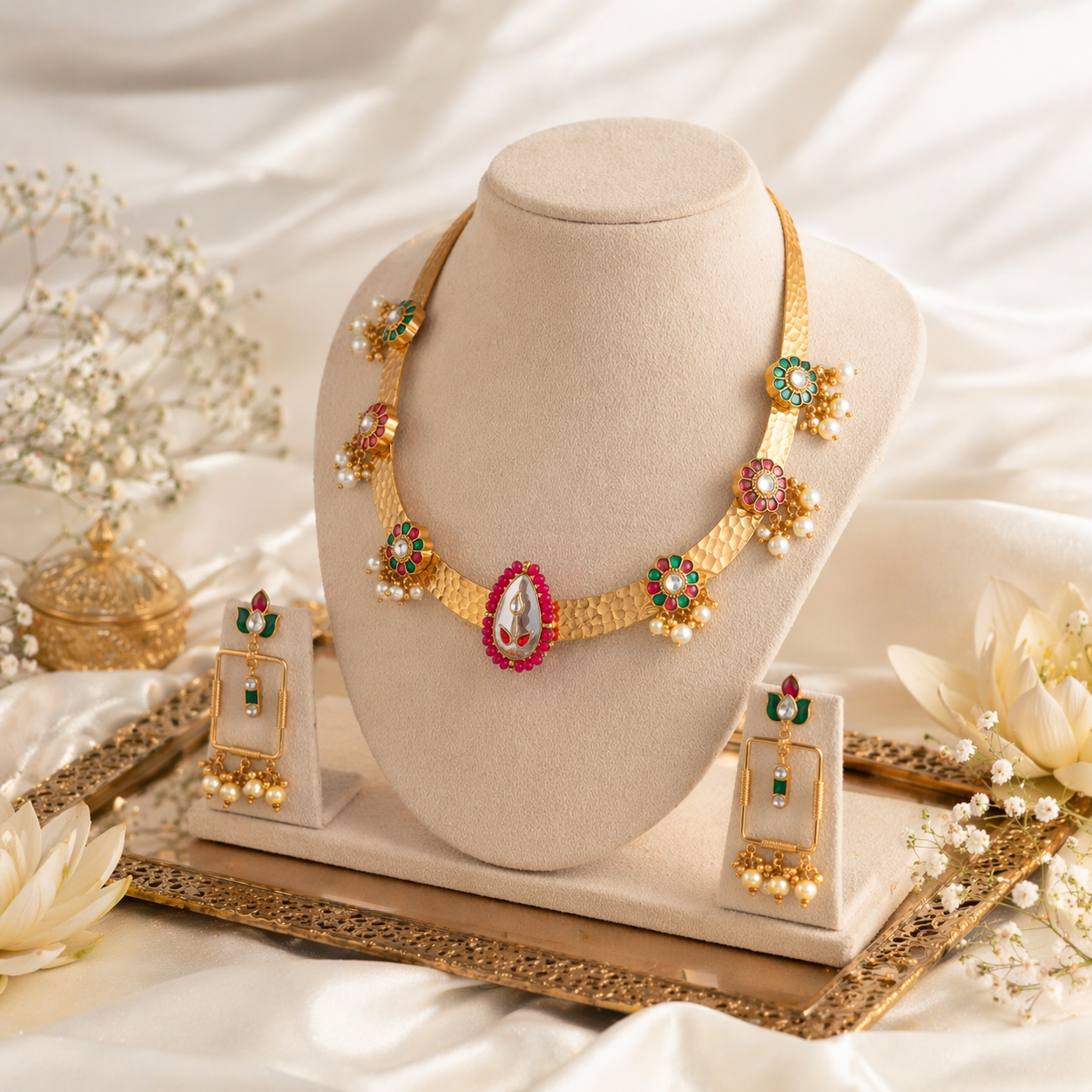 Traditional Gold Necklace Set