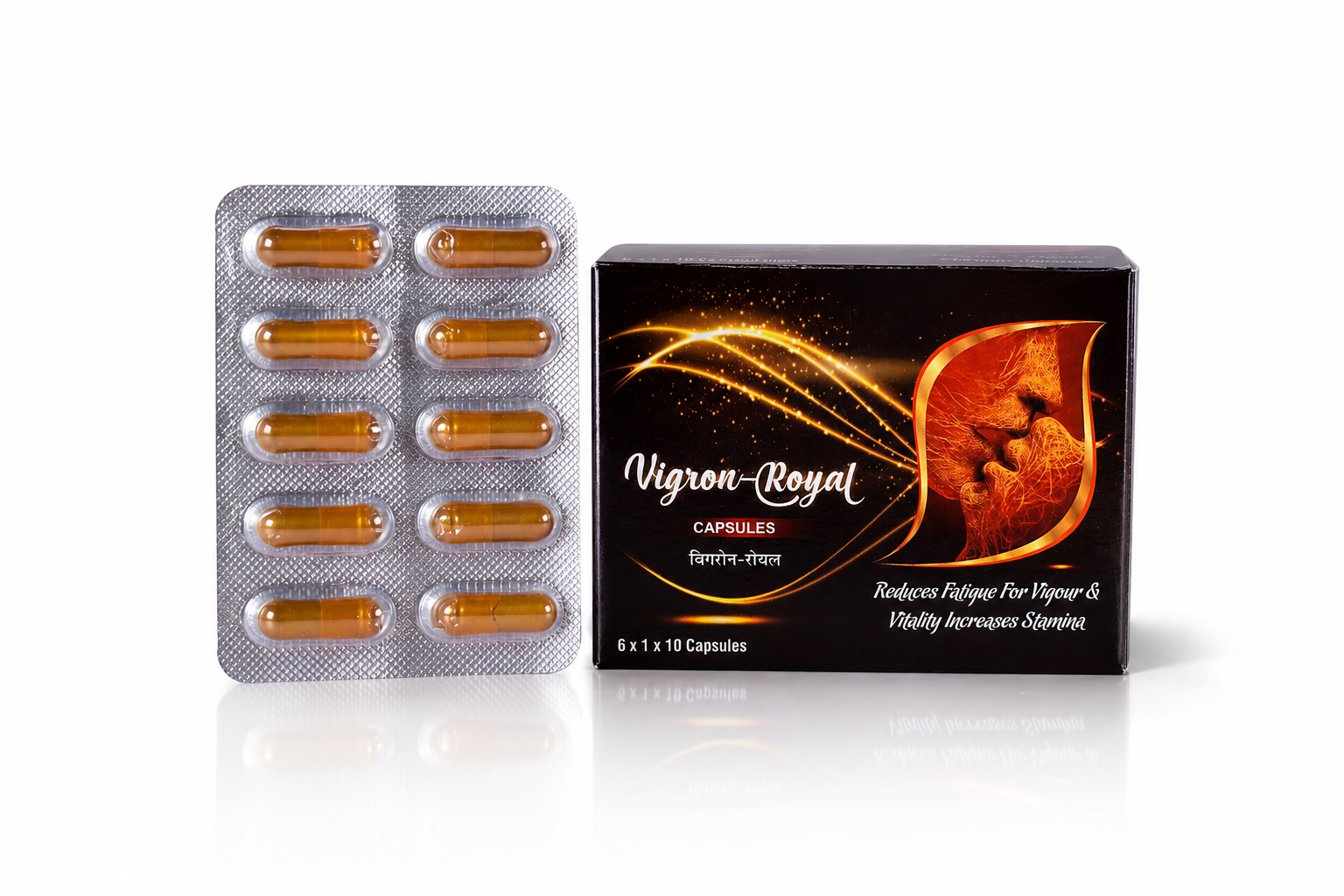 Vigron Royal Capsules | Ayurvedic Capsules for Weakness, Fatigue & Energy 