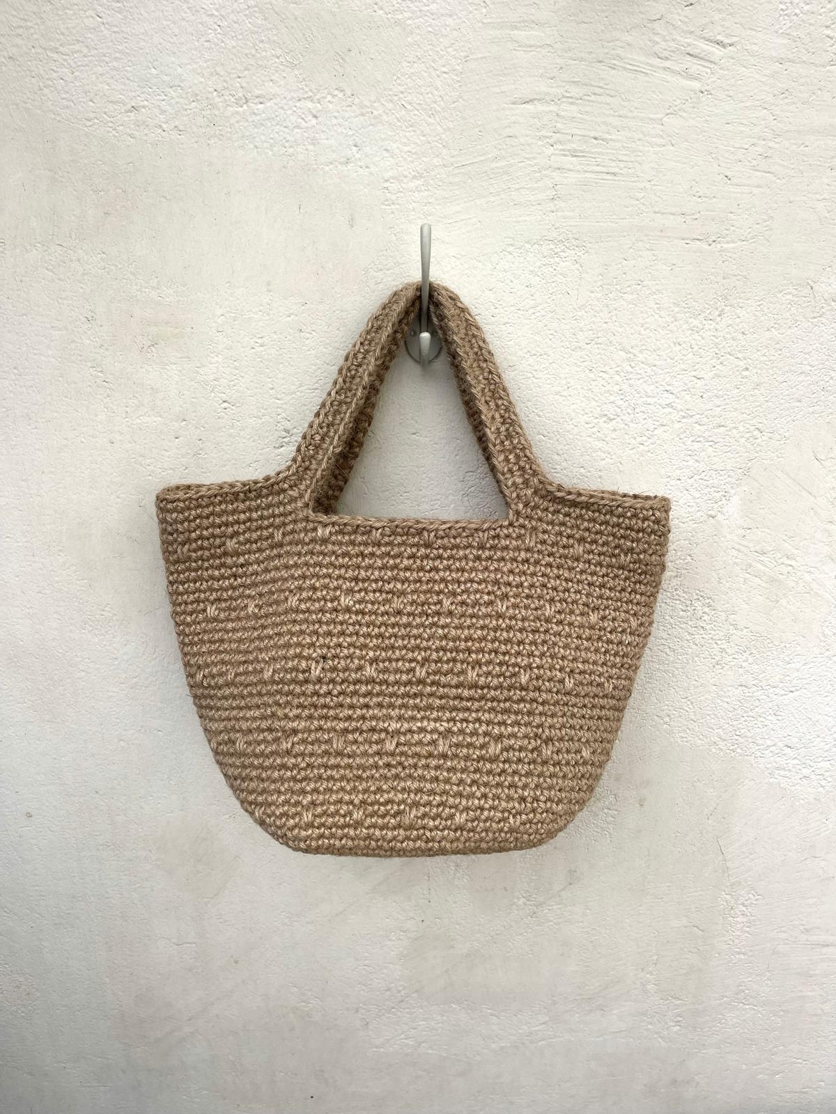 Sac Cabas Jute Boutons