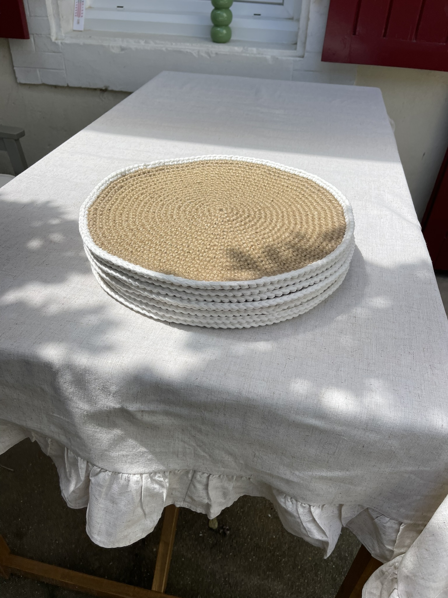 Set de table Jute Blanc