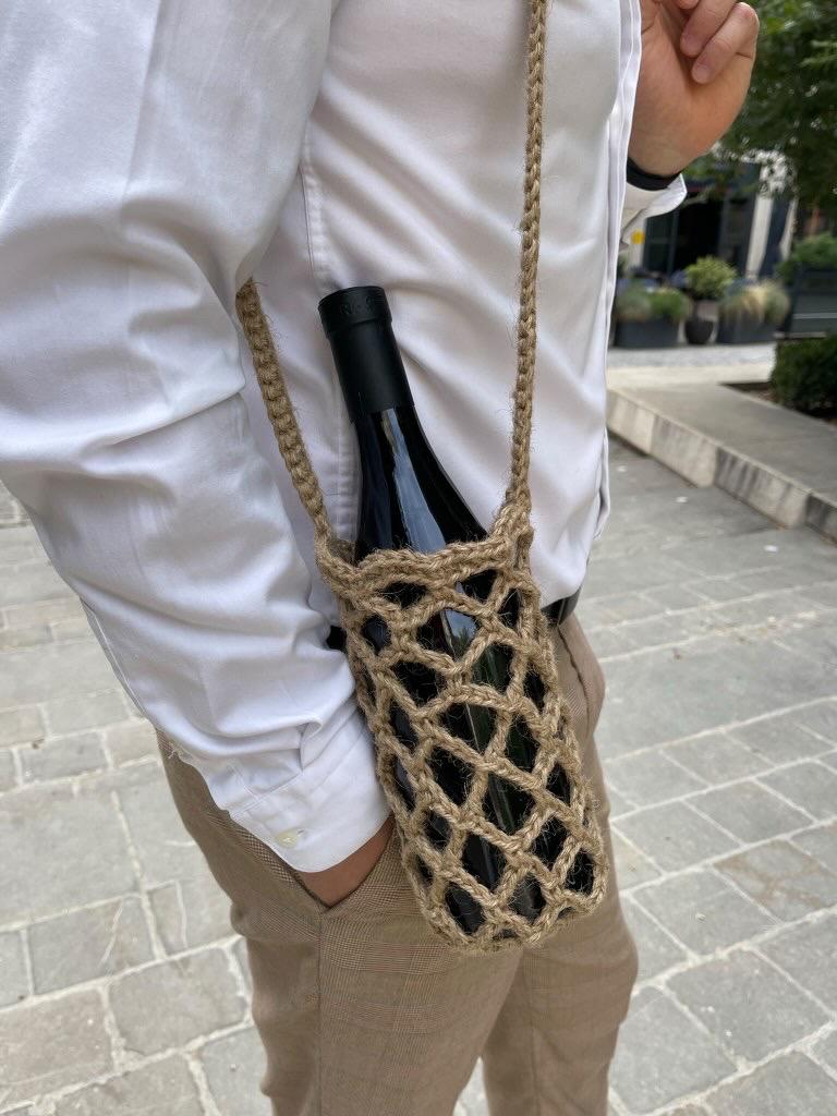 Porte Bouteille Jute