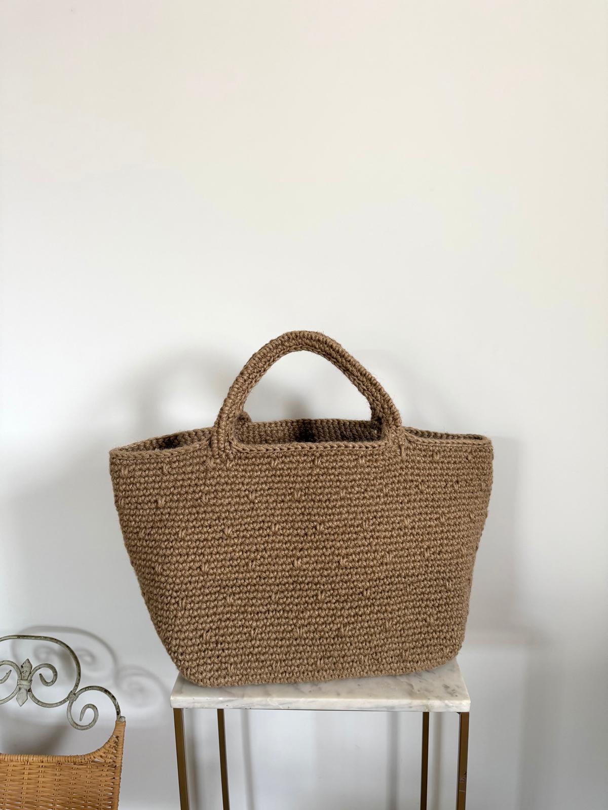 Sac Cabas Jute Boutons