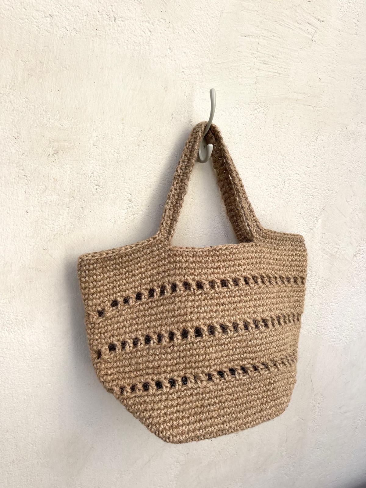 Sac Cabas Jute Broderie Perse