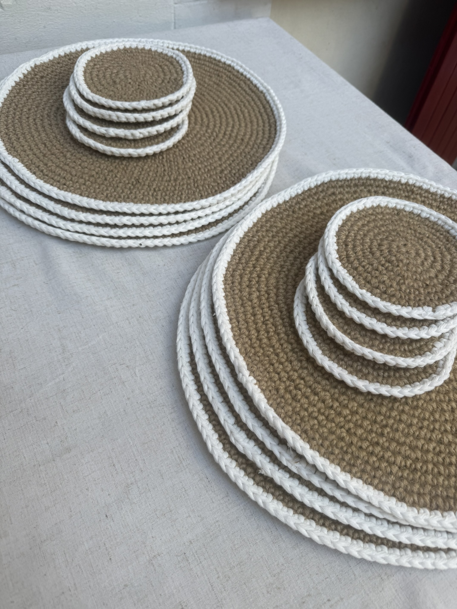 Set de table Jute Blanc