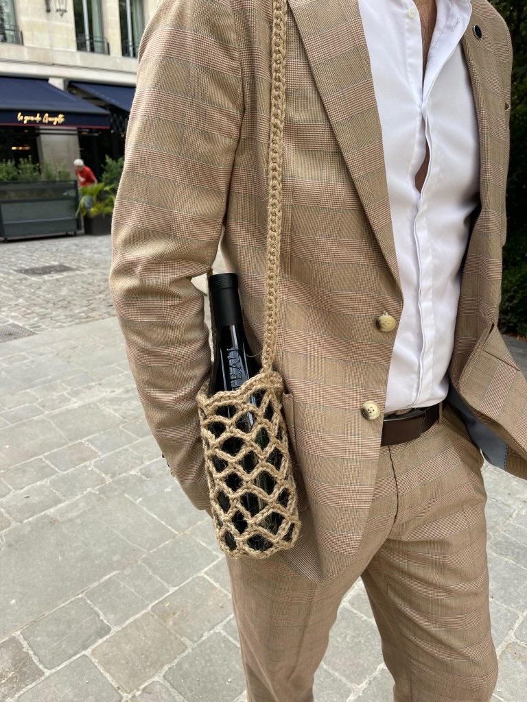 Porte Bouteille Jute