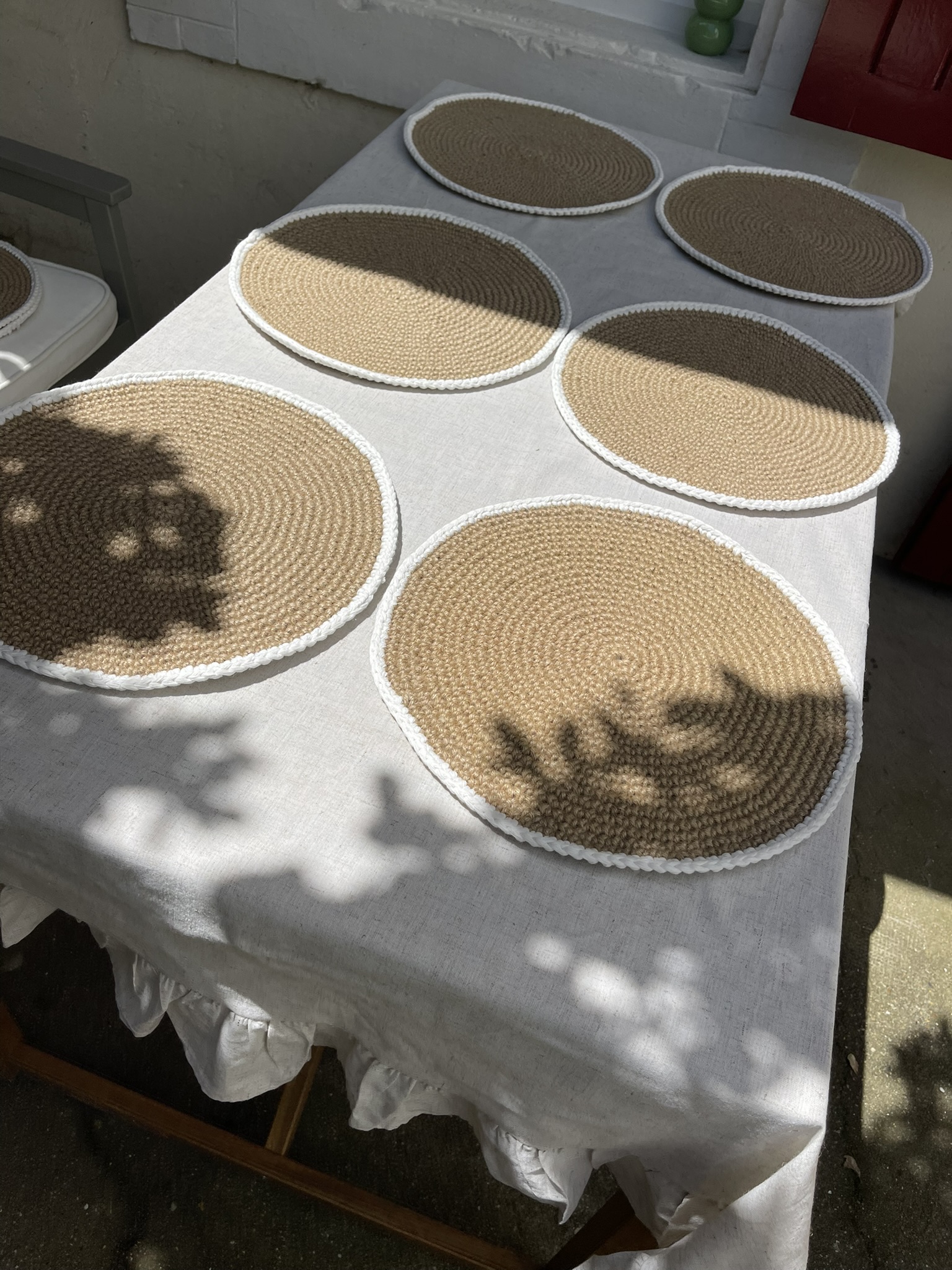 Set de table Jute Blanc
