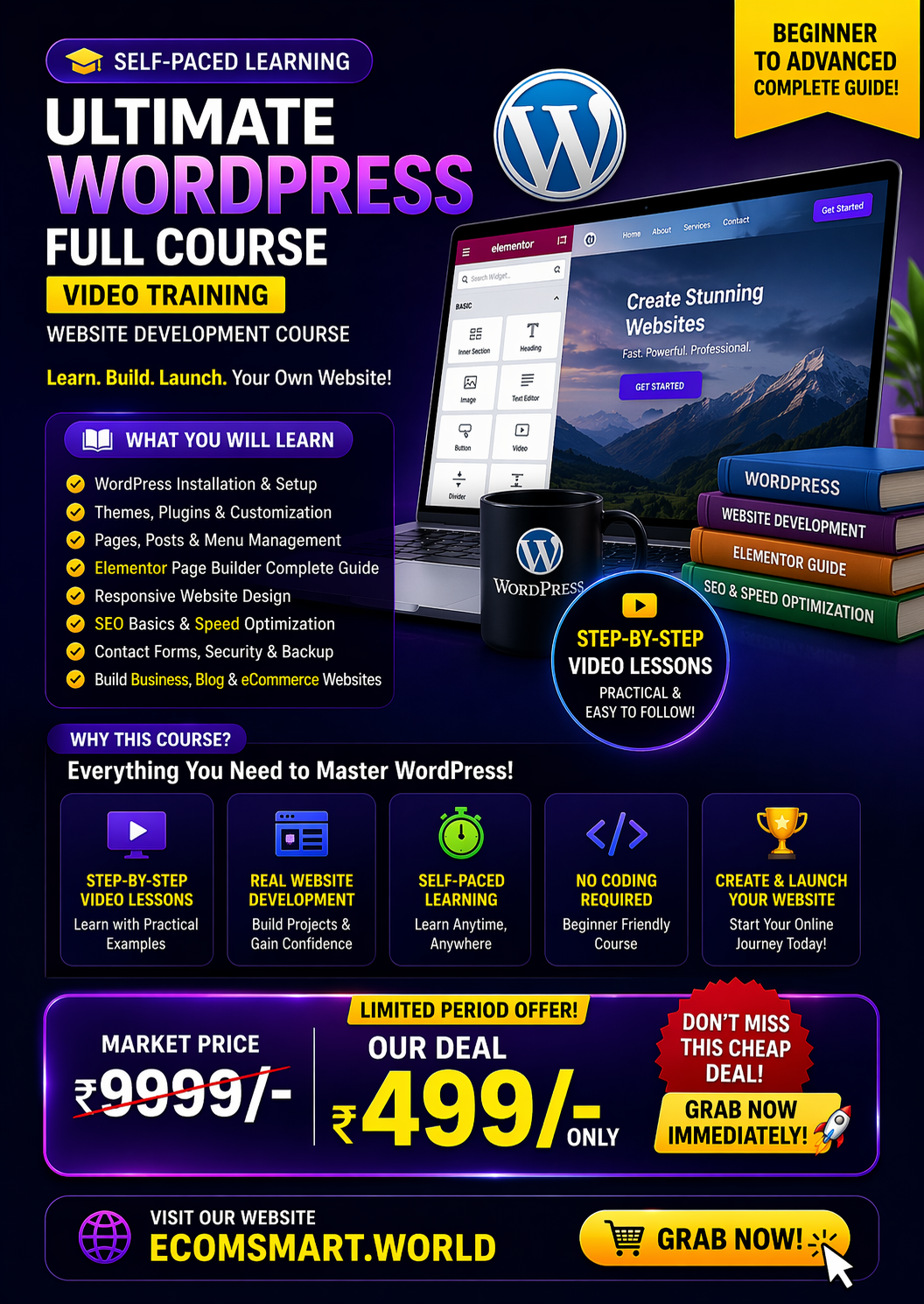 Ultimate WordPress Full Course (Website Development Video Training)