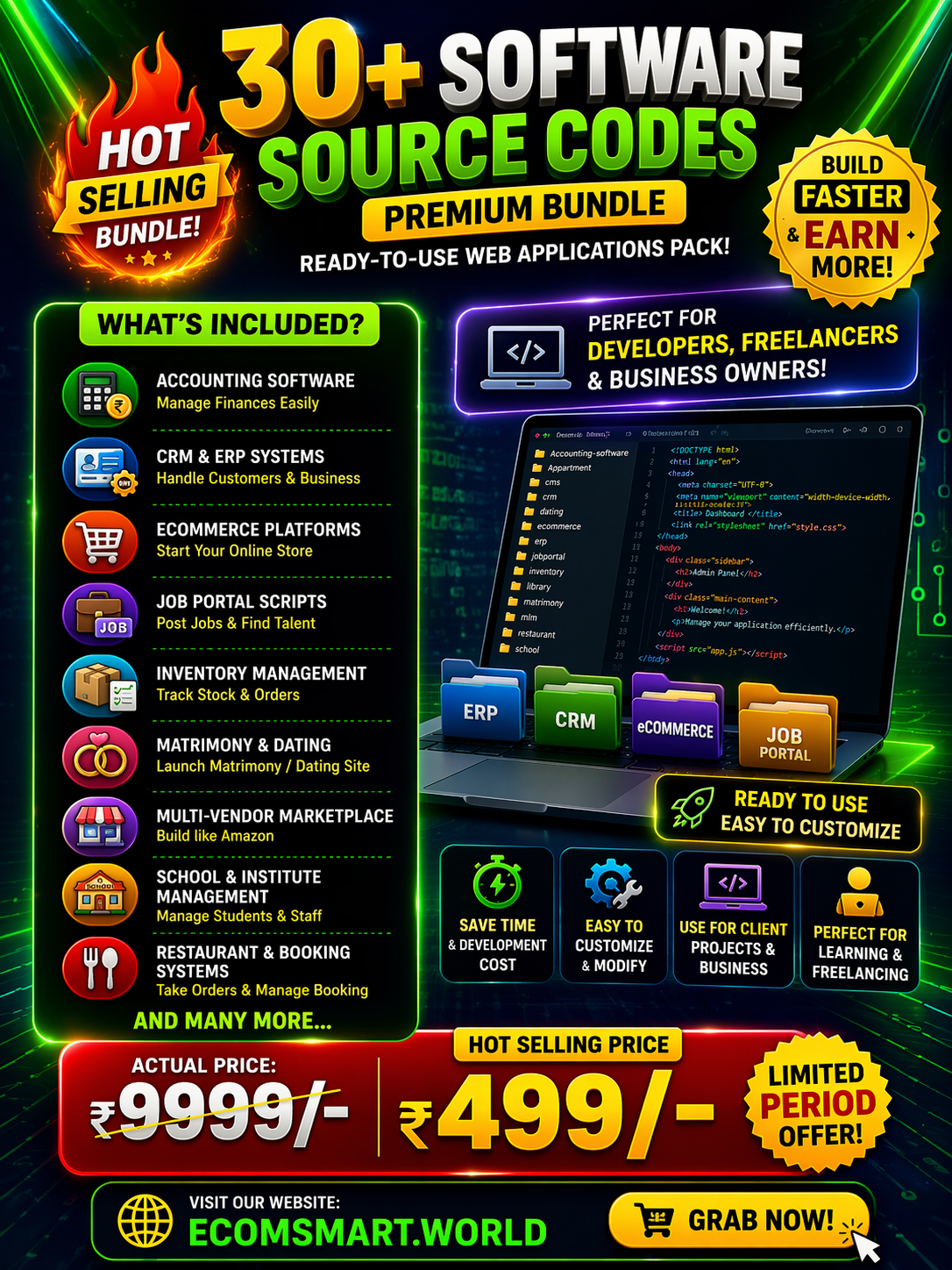 30+ Premium Software Source Code Bundle (Web Applications Pack)