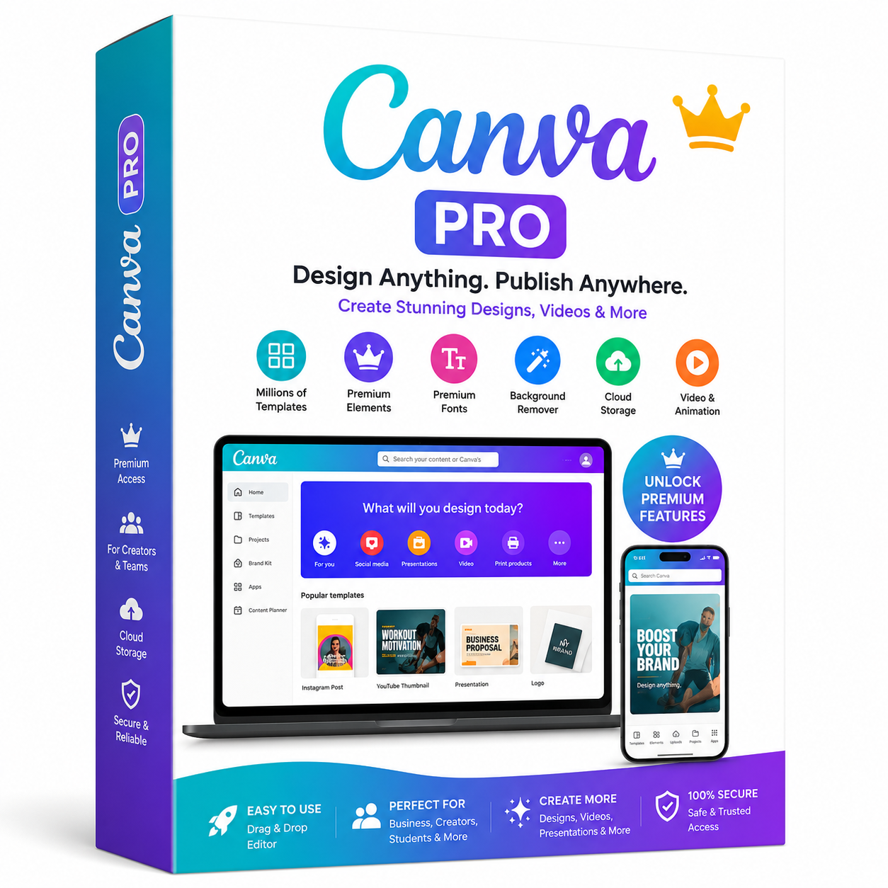 Canva Pro – Premium Design & Content Creation Suite