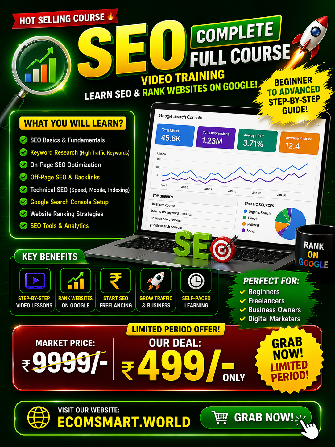 Complete SEO Full Course (Search Engine Optimization Video Training)