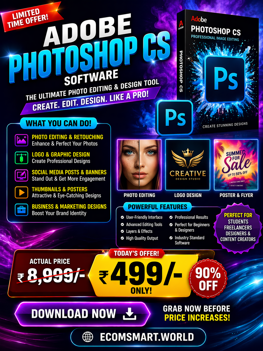 Adobe Photoshop CS Software – Professional Image Editing Tool