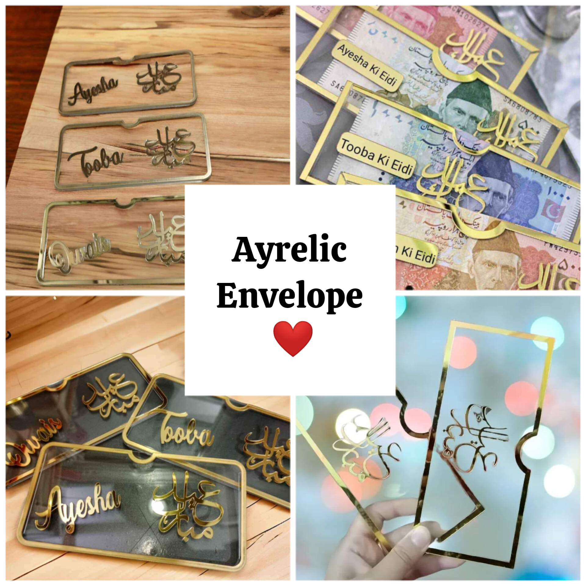 Acrylic Eidi Envelope