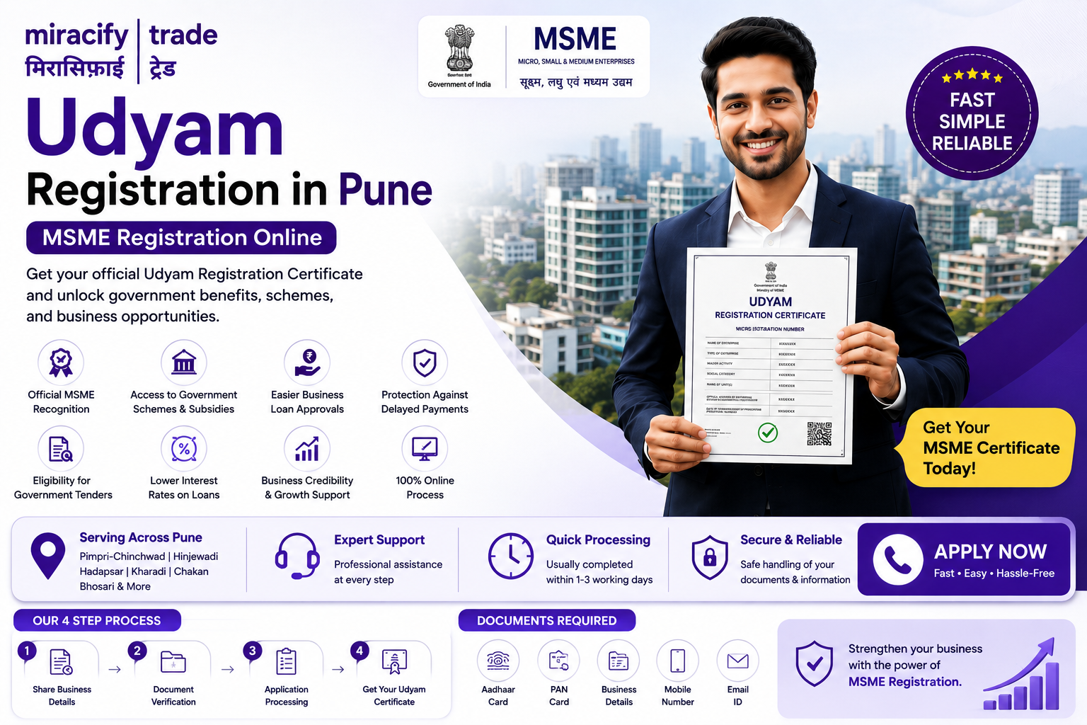Udyam Registration in Pune | Apply MSME Registration Online