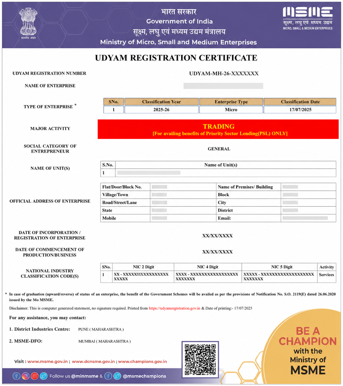 Udyam Registration in Pune | Apply MSME Registration Online