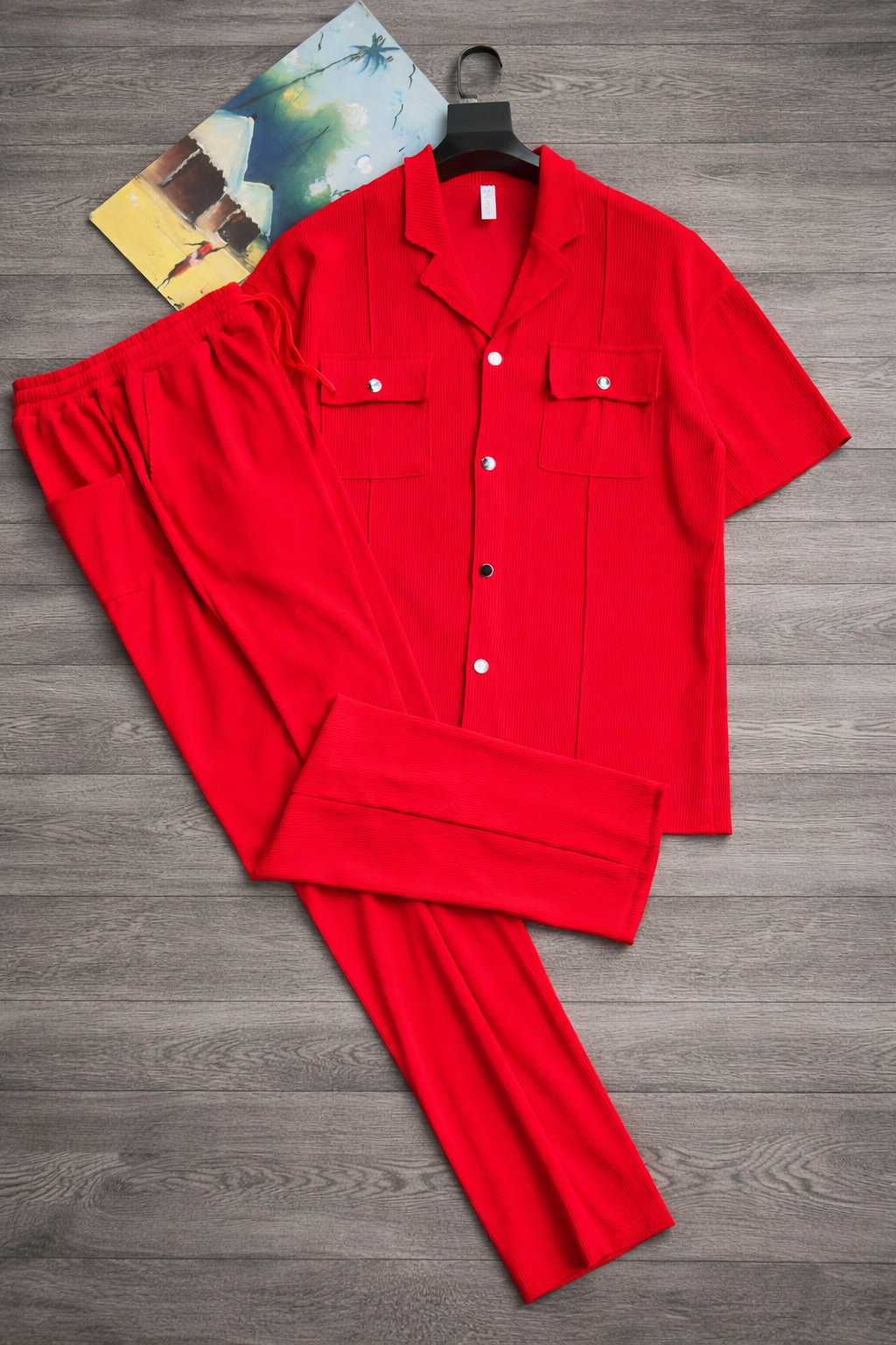 Classic White Linen Two-Piece Set