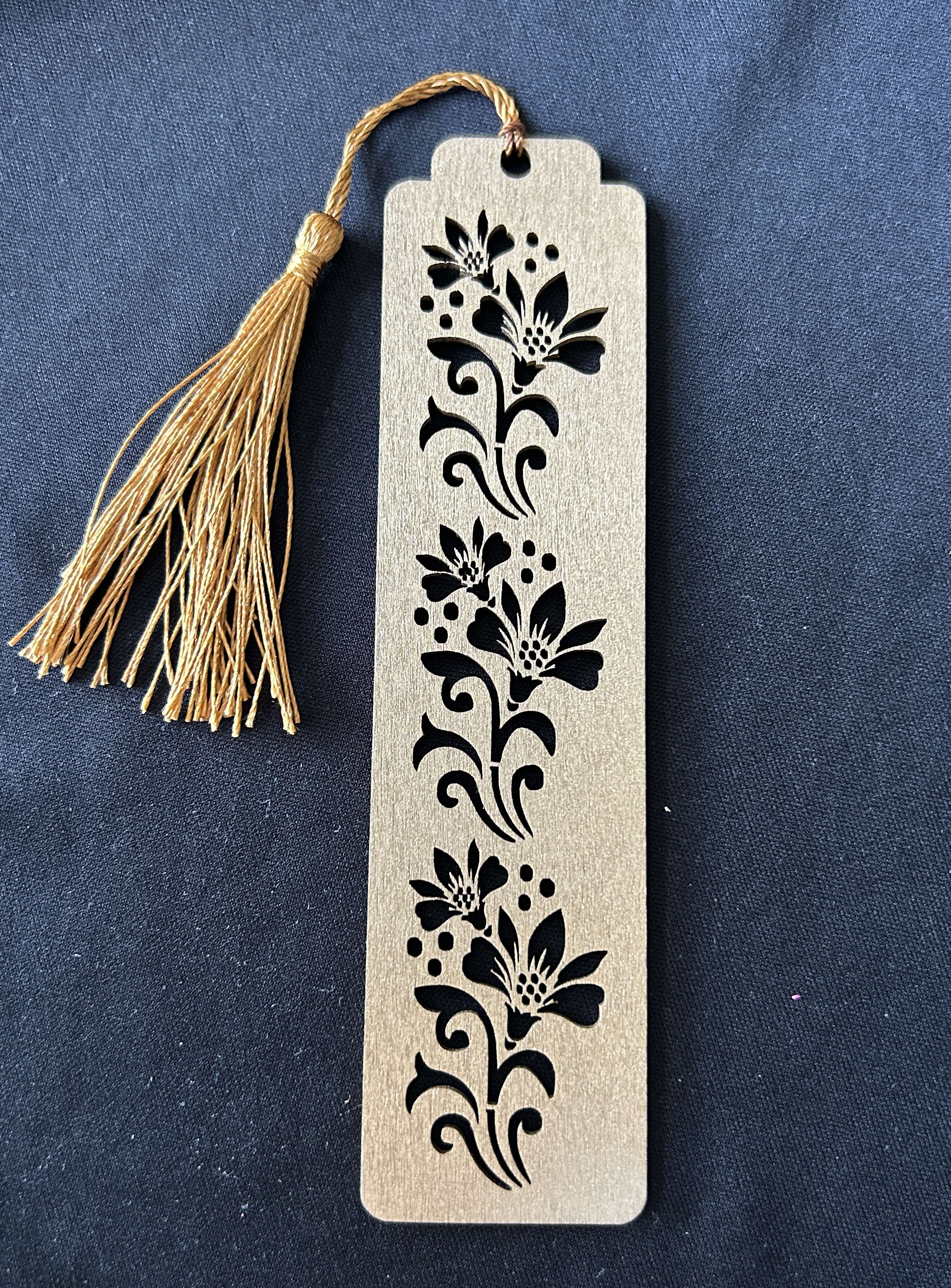 Marque-page en bois Eclat Floral