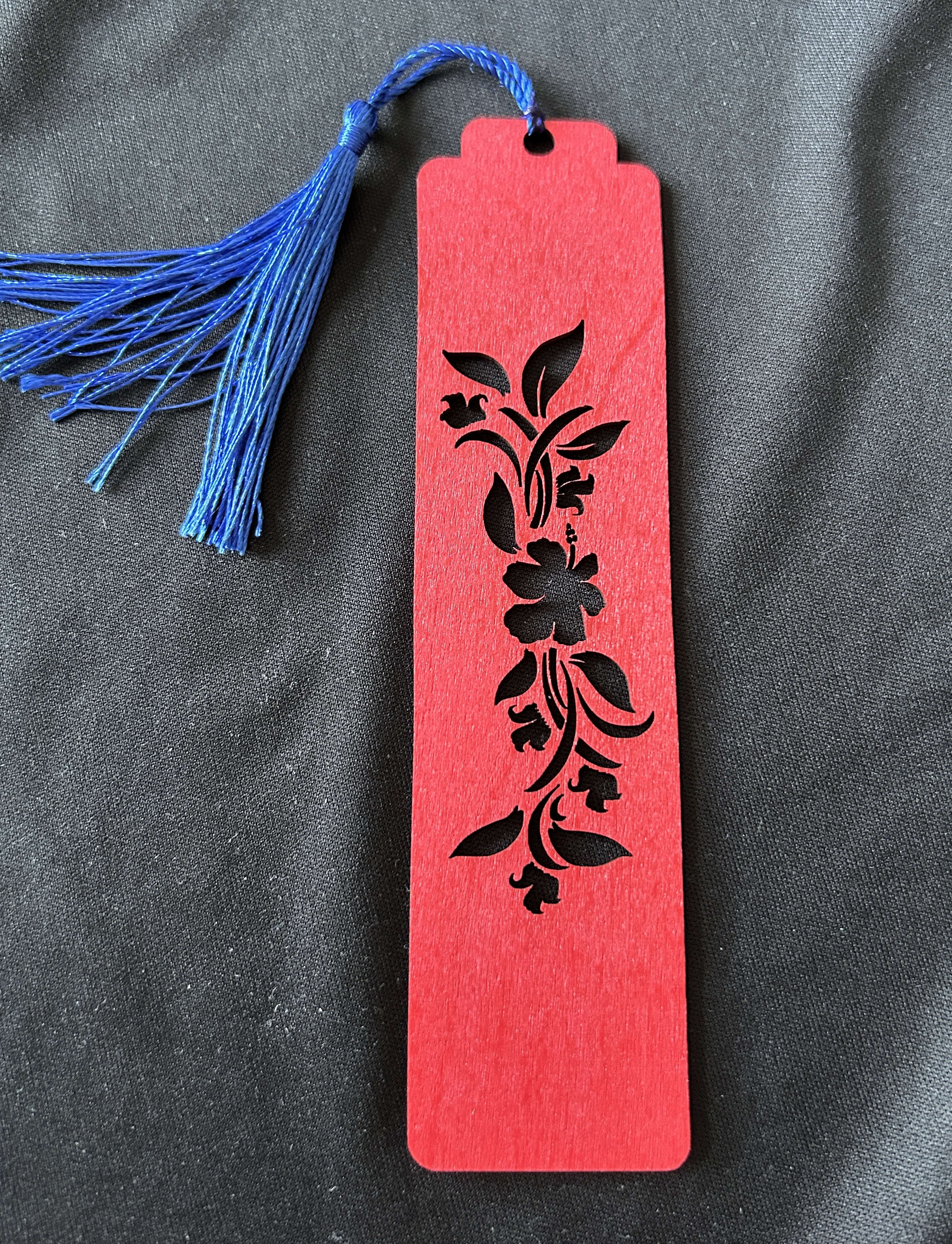 Marque-page en bois Souffle Floral