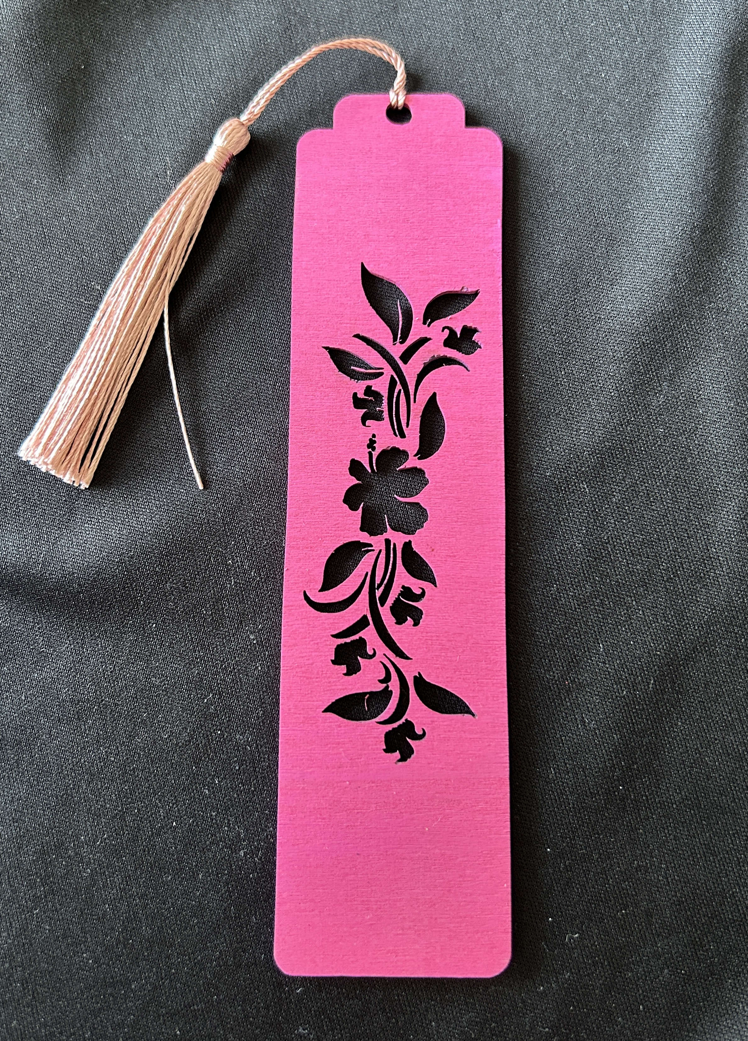 Marque-page en bois Souffle Floral