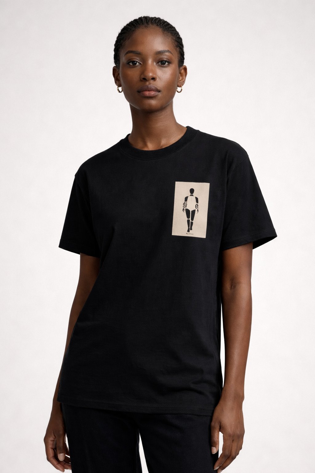 Minimalist Figure Graphic T-Shirt