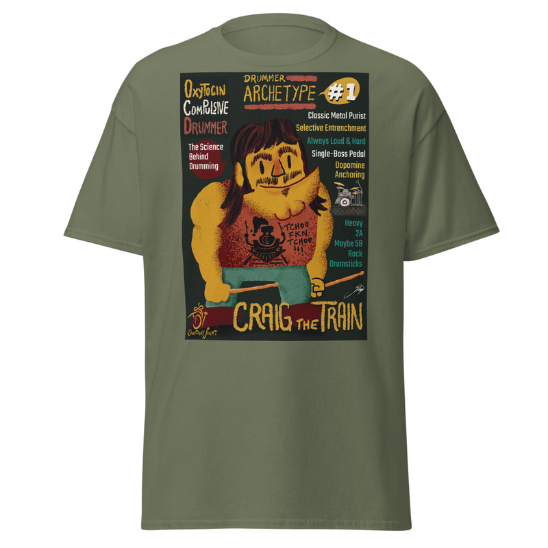 Craig the Train Unisex "Drummer Archetype" classic tee
