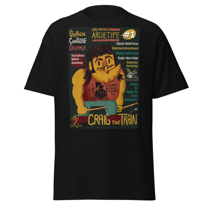 Craig the Train Unisex "Drummer Archetype" classic tee