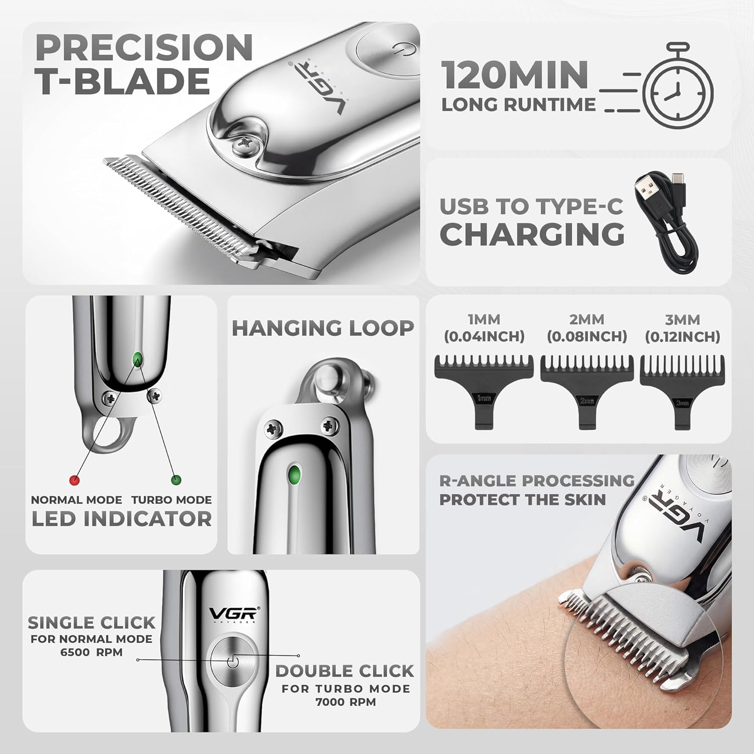 Makinë Qethjeje Profesionale VGR V-071