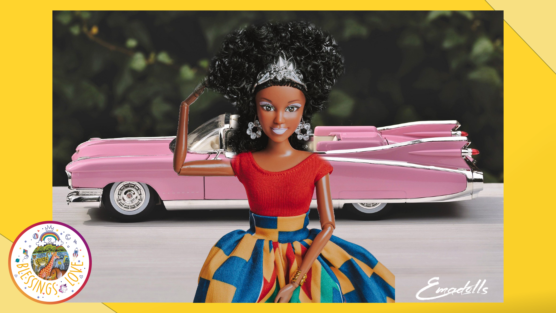 Ema Dolls - Queen Doll with Classic Pink Car (Just a doll)