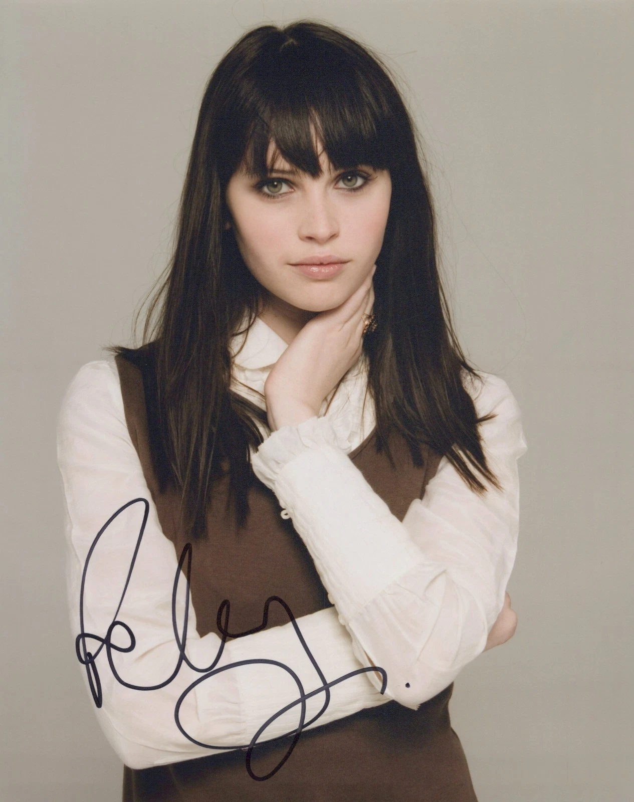 FELICITY JONES from THE BRUTALIST; INFERNO; STAR WARS.In Pers.COA.10"x8"