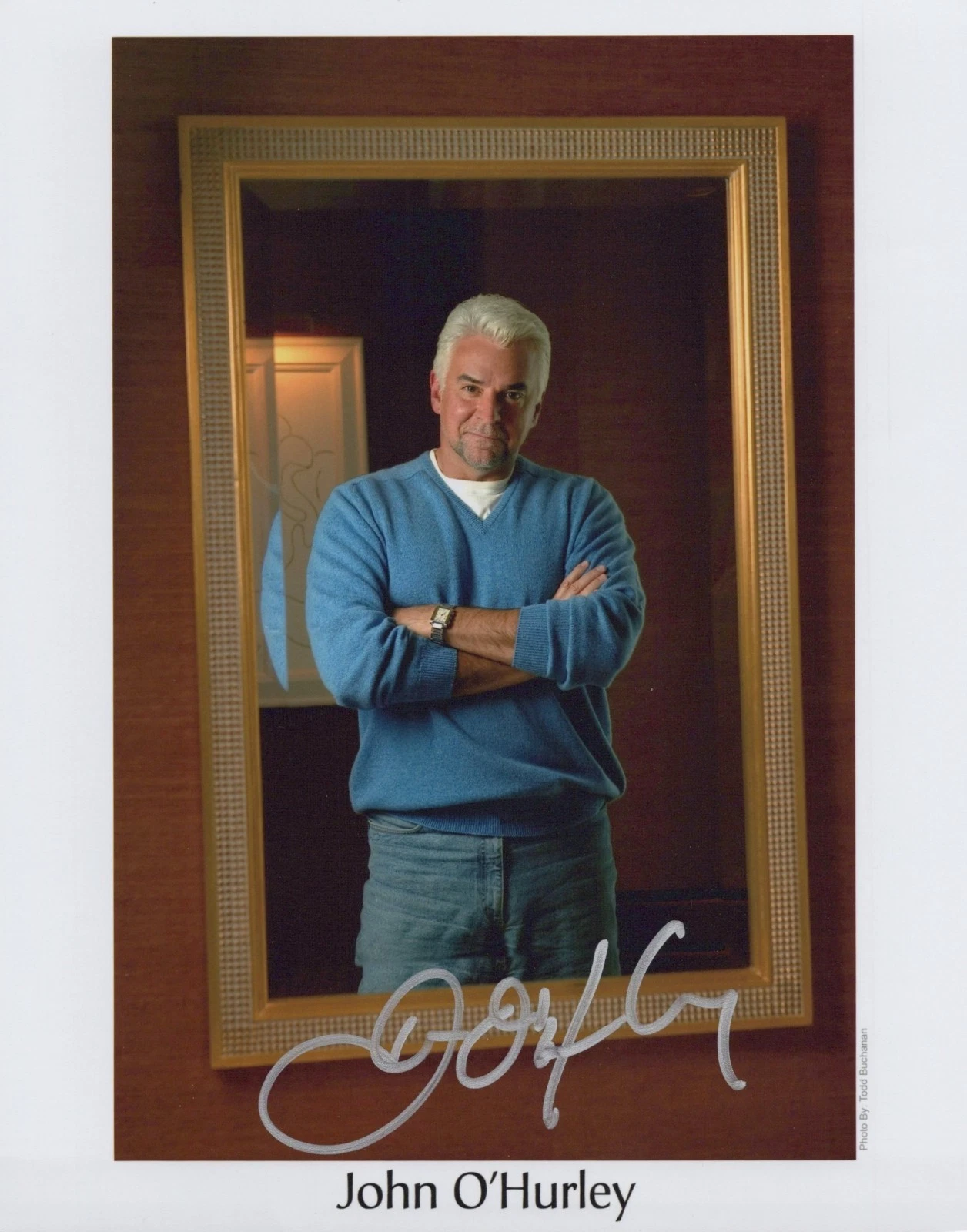 JOHN O'HURLEY as John Peterman in TV show SEINFELD.In Pers.COA.10"x8"