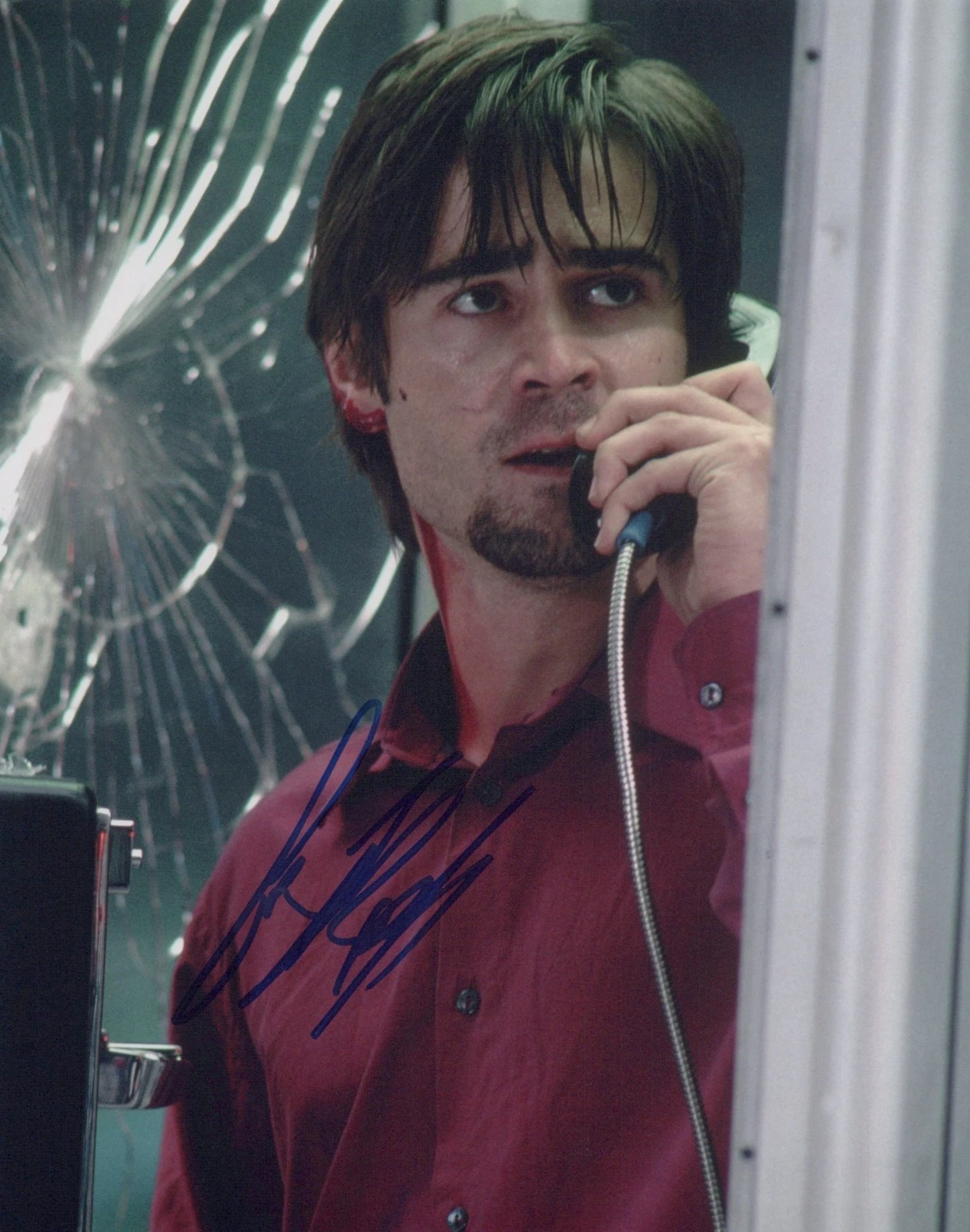 COLIN FARRELL in PHONE BOOTH as Stuart "Stu" Shepard. COA. In Pers. 10"x8"
