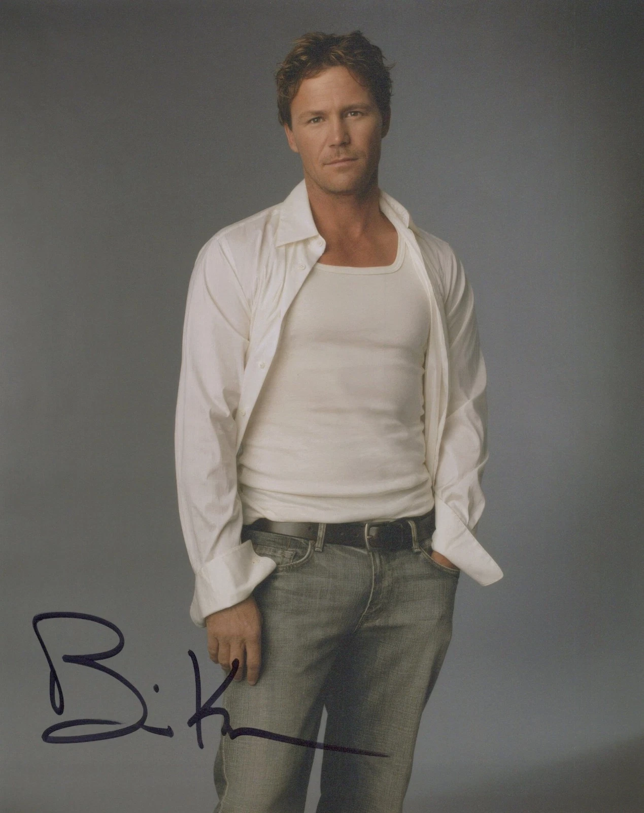 BRIAN KRAUSE in CHARMED as Leo Wyatt.In Pers.COA.10"x8"